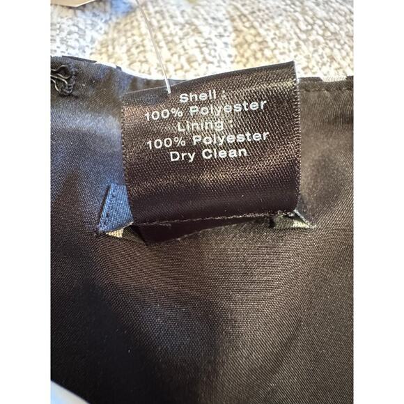 Ann Taylor Sleeveless Midi Dress Animal Print Black White Sheath NWT Sz 12 - Picture 12 of 12